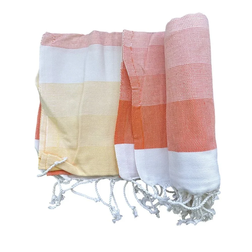 Teema Turkish Towel Yellow Layers 100% Turkish Cotton Flat Woven 68